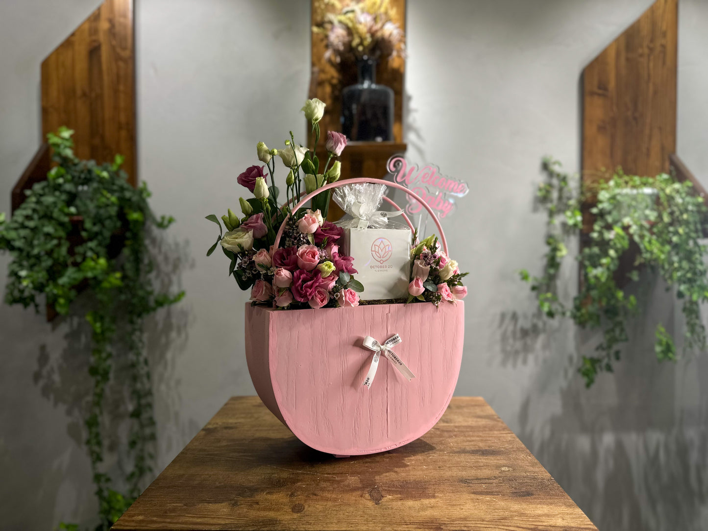 Pink Baby Basket