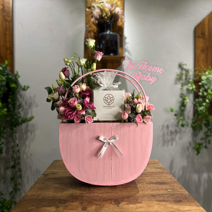 Pink Baby Basket
