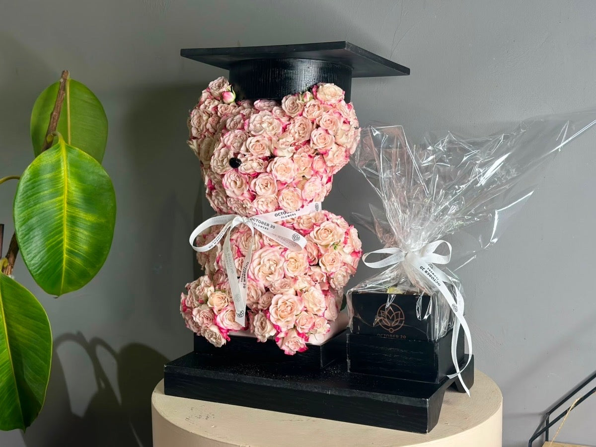 Graduation Teddy Pink