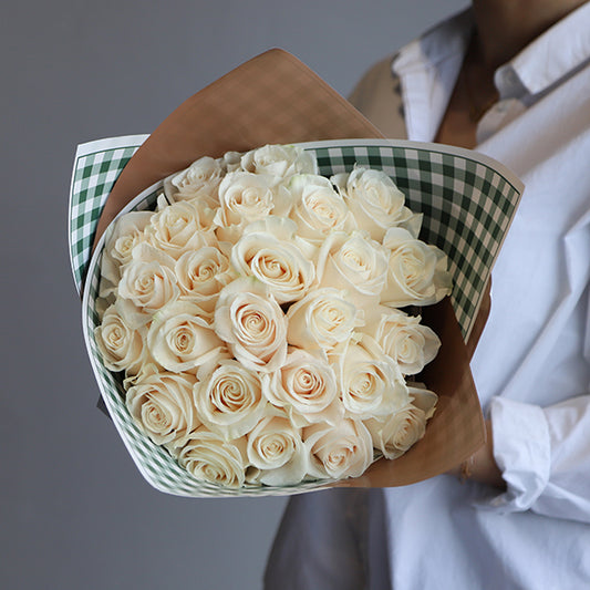 White Hand Bouquet