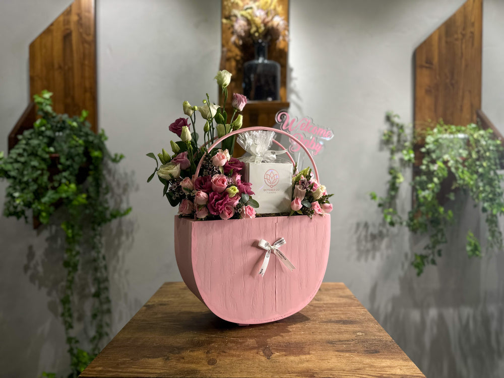 Pink Baby Basket